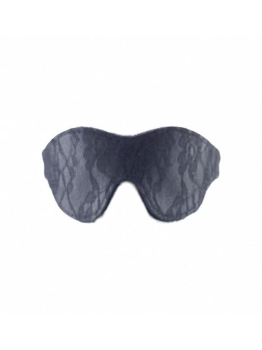 Luxe Outlet Fur Lined Lace Blindfold Black - Passionzone Adult Store