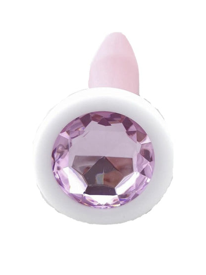 Luxe Outlet Silicone Gem Anal Plug Medium Pink - Passionzone Adult Store