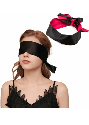 Luxe Outlet Tie Up Satin Blindfold - Passionzone Adult Store