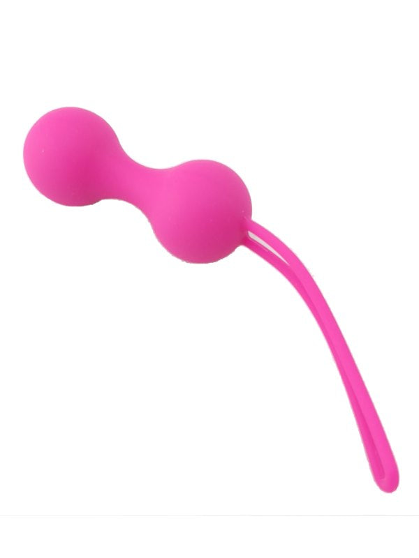 Luxe Outlet Weighted Silicone Kegel Balls Large Pink - Passionzone Adult Store