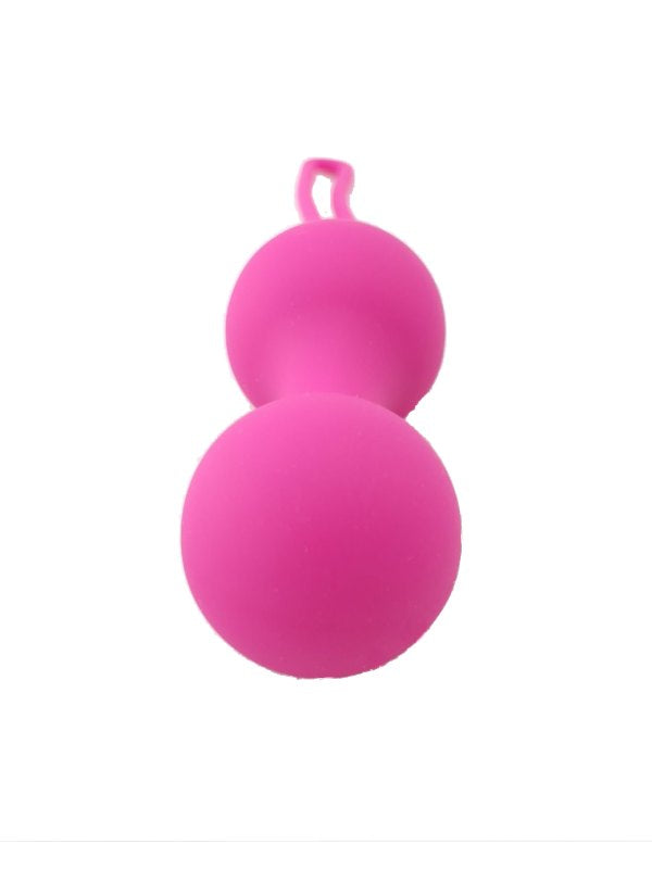 Luxe Outlet Weighted Silicone Kegel Balls Large Pink - Passionzone Adult Store