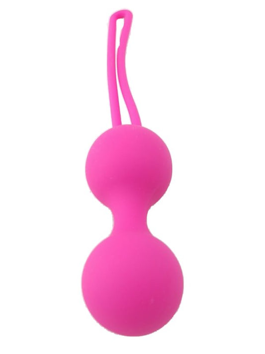 Luxe Outlet Weighted Silicone Kegel Balls Medium Pink - Passionzone Adult Store