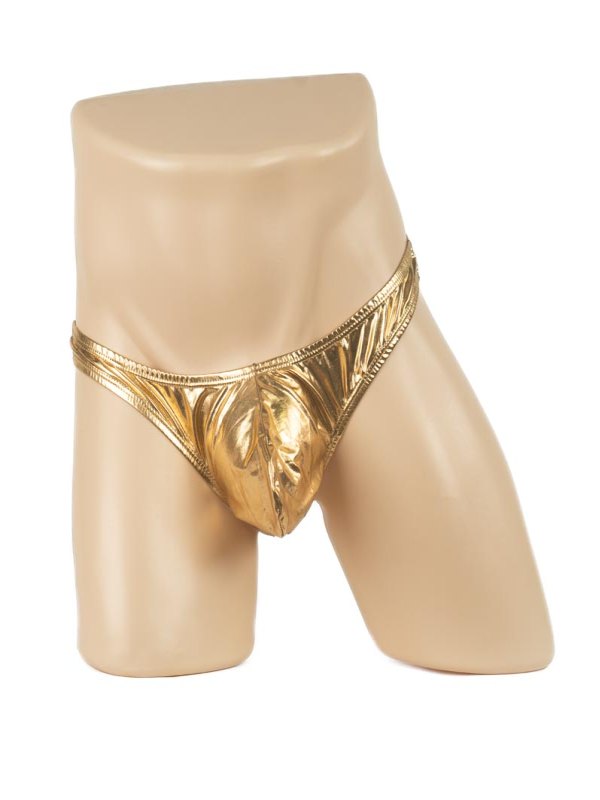 Mens Metallic G-String Gold - Passionzone Adult Store