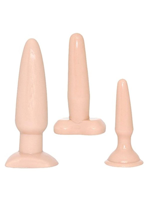 NMC Vanilla Dip Anal Plug Trio Flesh - Passionzone Adult Store