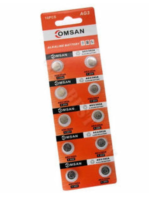 Omsan Button Cell Battery 1.5V 10 Pack - Passionzone Adult Store