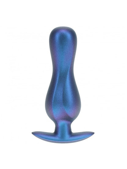 Ouch! Smooth Curvy Silicone Anal Plug Blue - Passionzone Adult Store