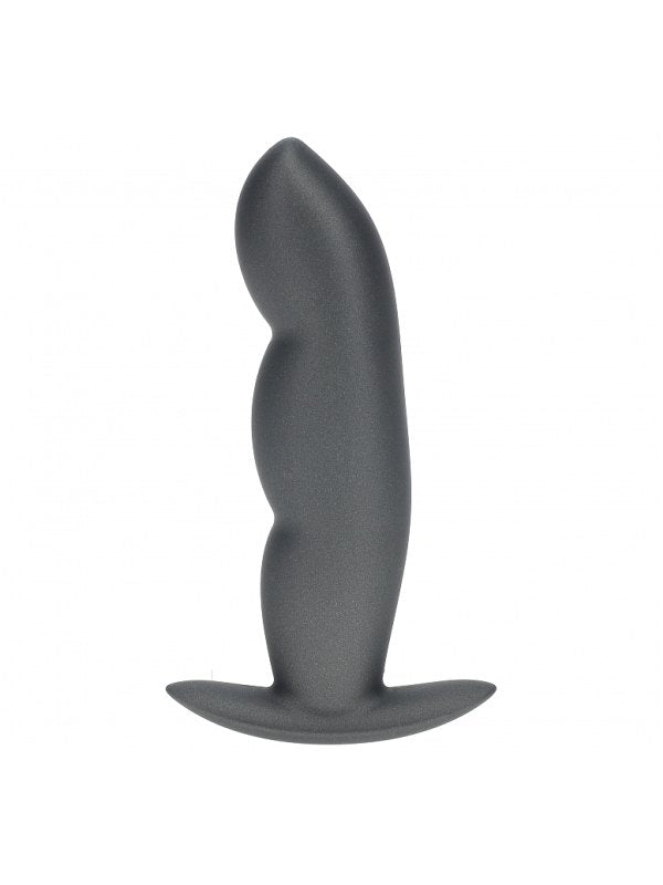 Ouch! Smooth Finger Silicone Anal Plug Gunmetal - Passionzone Adult Store