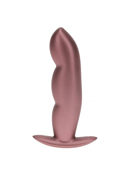 Ouch! Smooth Finger Silicone Anal Plug Rose Gold - Passionzone Adult Store