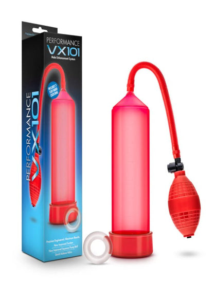 Performance VX101 Penis Pump Red - Passionzone Adult Store