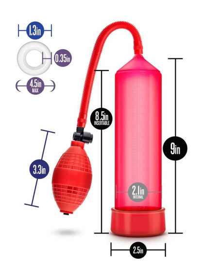 Performance VX101 Penis Pump Red - Passionzone Adult Store