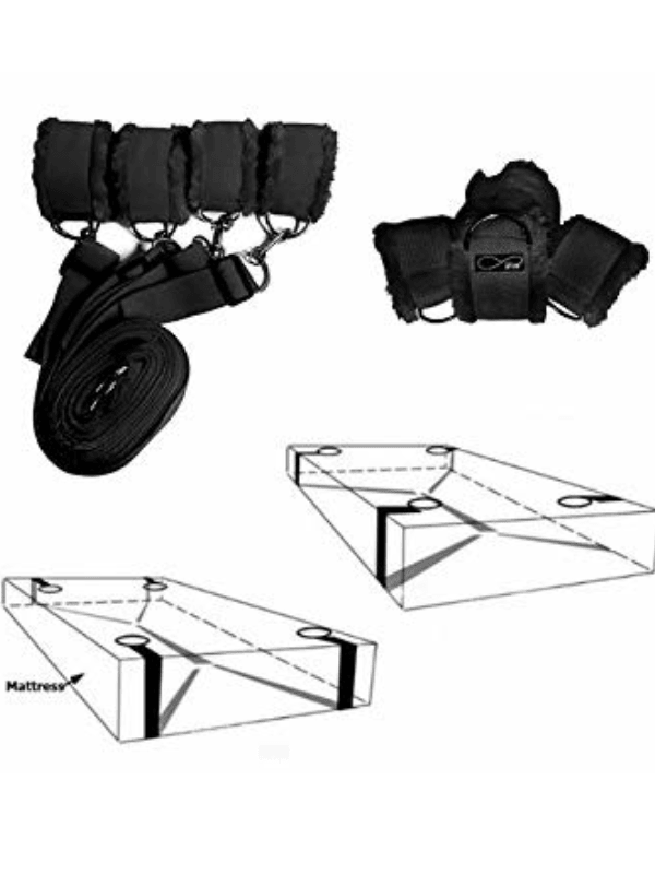 Plush Underbed Restraint Kit - Passionzone Adult Store