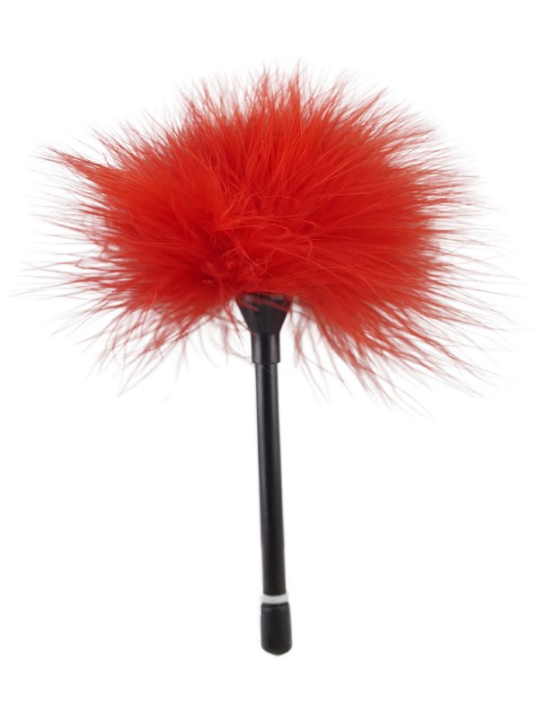 Poison Rose Feather Tickler Small Red - Passionzone Adult Store