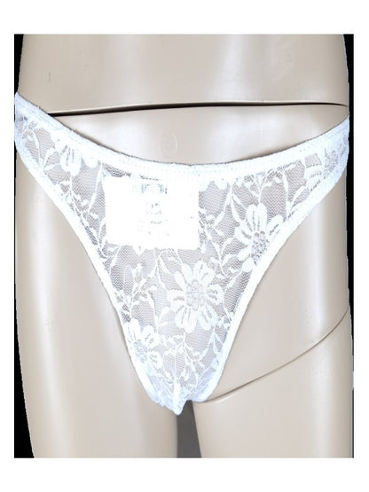 Poison Rose Men's Lace G String White - Passionzone Adult Store