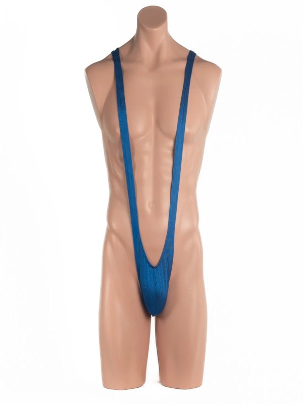 Poison Rose Men's Lycra Mankini Blue - Passionzone Adult Store