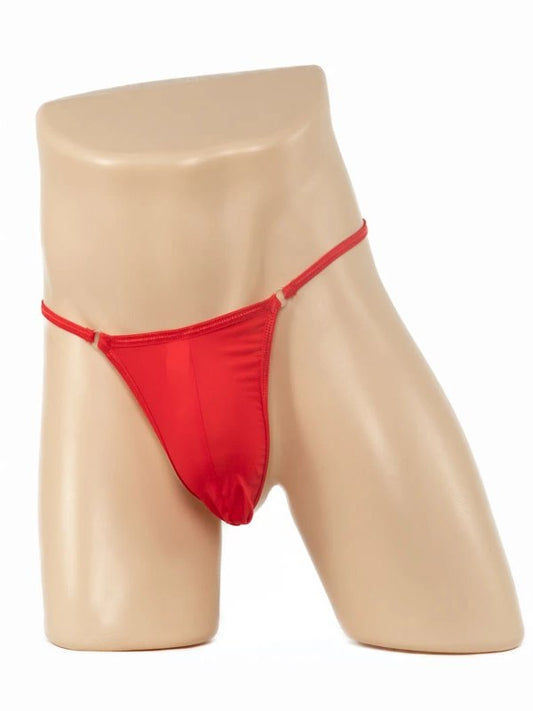 Poison Rose Men's Tiny Lycra G String Red - Passionzone Adult Store