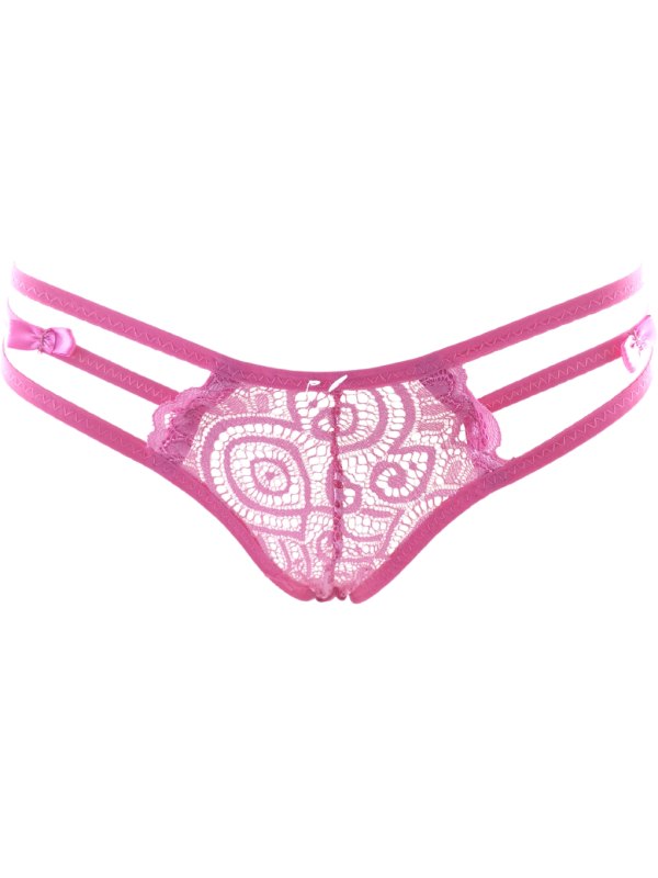 Poison Rose Womens Floral G-String Hot Pink - Passionzone Adult Store