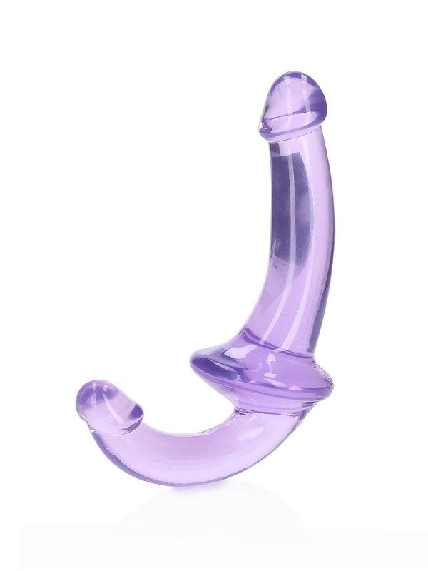 Real Rock Crystal Clear 6" Strapless Strap-On Purple - Passionzone Adult Store