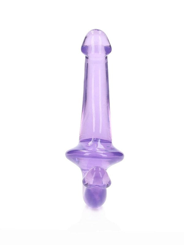 Real Rock Crystal Clear 6" Strapless Strap-On Purple - Passionzone Adult Store