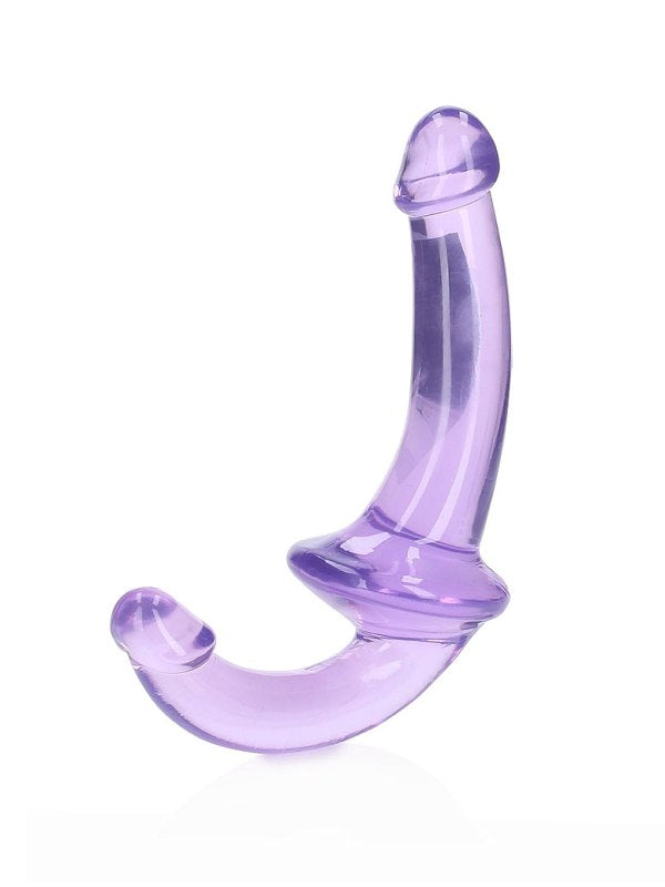 Real Rock Crystal Clear 6" Strapless Strap-On Purple - Passionzone Adult Store