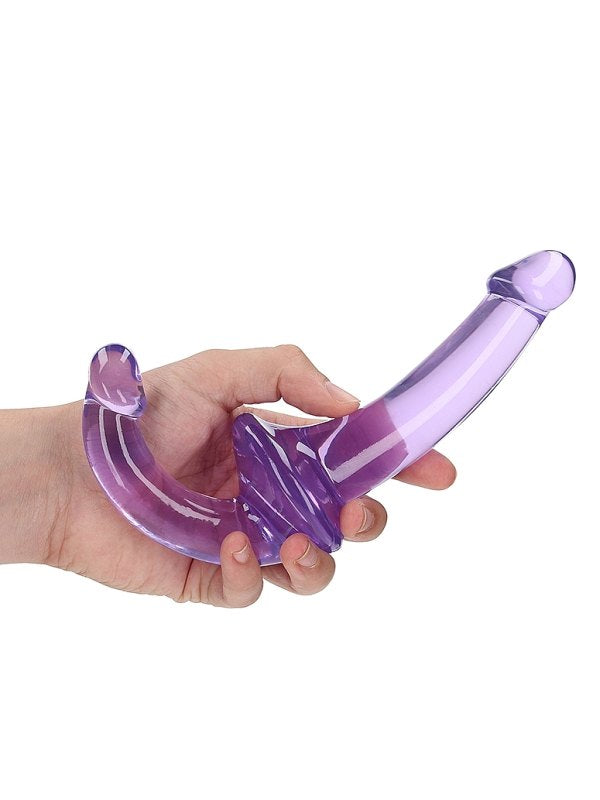 Real Rock Crystal Clear 6" Strapless Strap-On Purple - Passionzone Adult Store