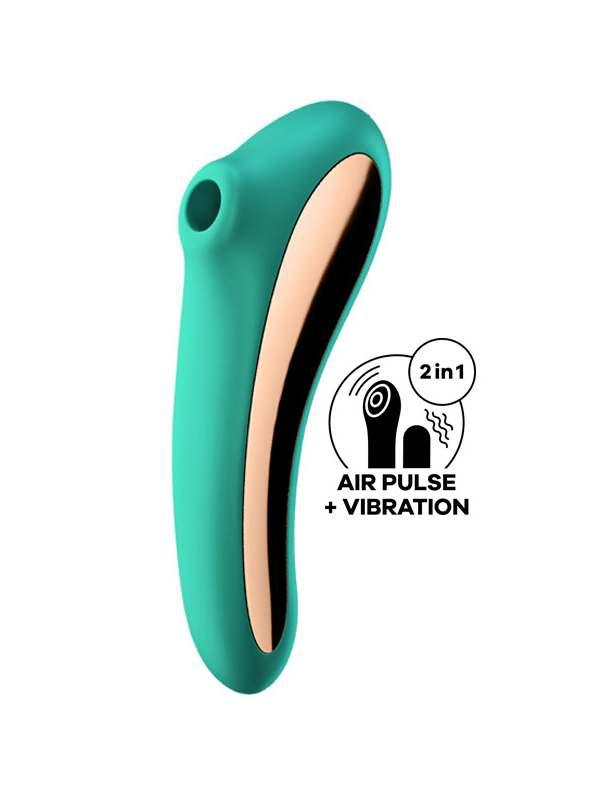 Satisfyer Dual Kiss Teal - Passionzone Adult Store