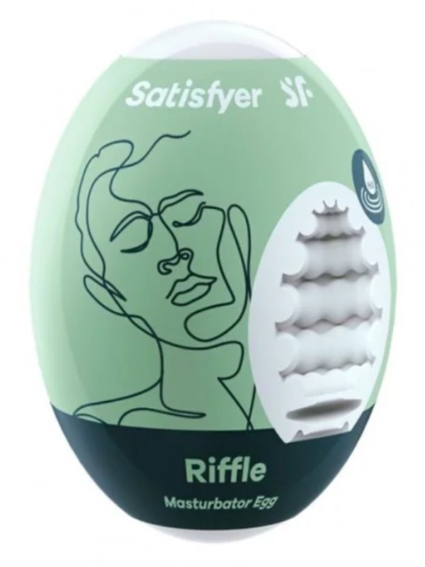 Satisfyer Egg Masturbator Riffle Texture - Passionzone Adult Store