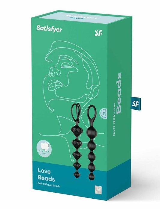 Satisfyer Love Beads 2 Pack Black - Passionzone Adult Store