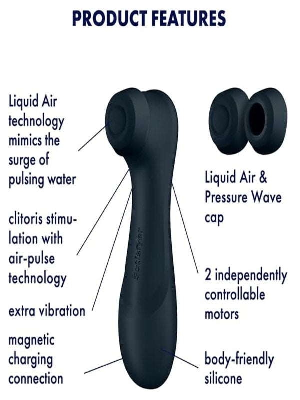 Satisfyer Pro 2 Gen 3 Air Pulse Vibrator Black - Passionzone Adult Store