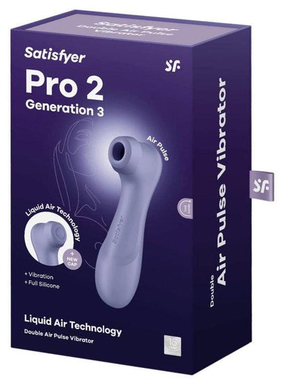 Satisfyer Pro 2 Gen 3 Air Pulse Vibrator Lilac - Passionzone Adult Store