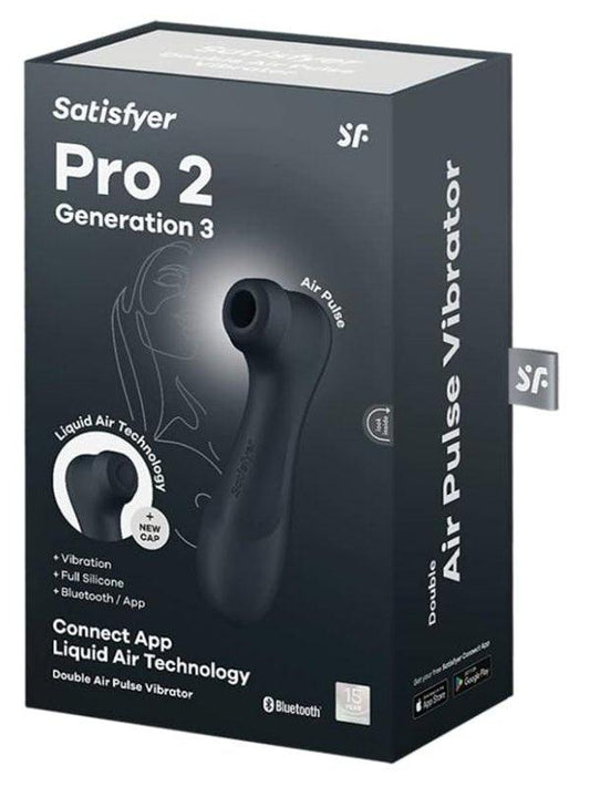 Satisfyer Pro 2 Gen 3 Connect App Black - Passionzone Adult Store