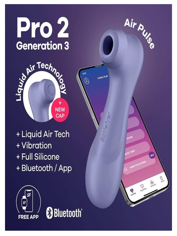 Satisfyer Pro 2 Gen 3 Connect Vibrator Purple - Passionzone Adult Store