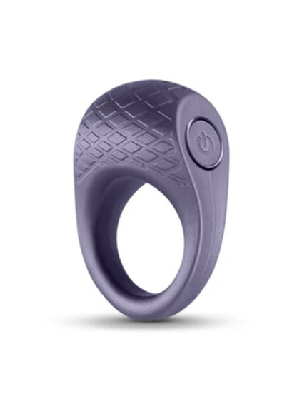 Seduction Levi Vibrating Cock Ring Metallic Grey - Passionzone Adult Store