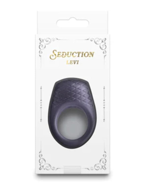 Seduction Levi Vibrating Cock Ring Metallic Grey - Passionzone Adult Store