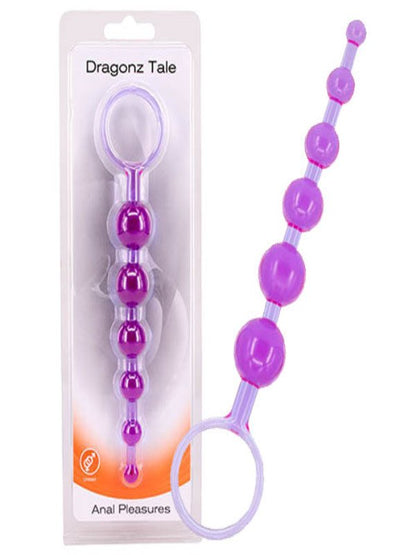 Seven Creations Dragonz Tale Small Anal Beads Purple - Passionzone Adult Store