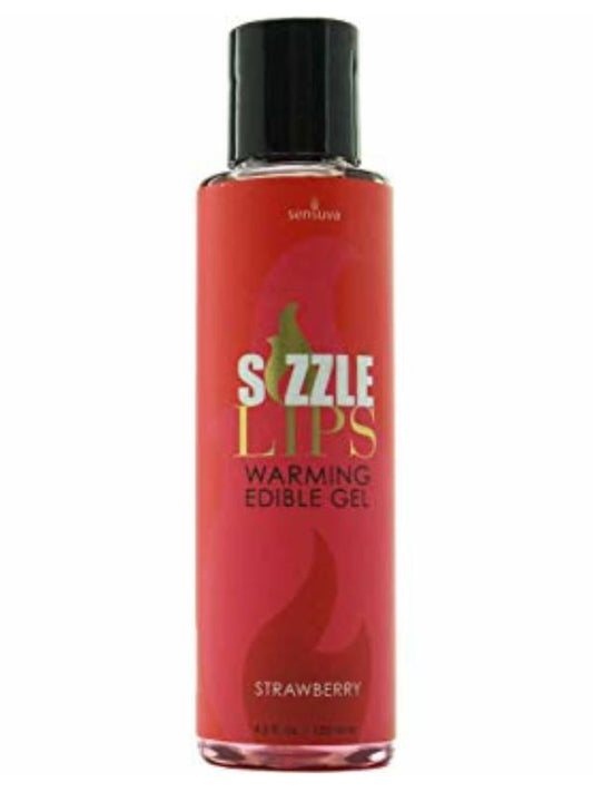 Sizzle Lips Warming Gel Strawberry - Passionzone Adult Store