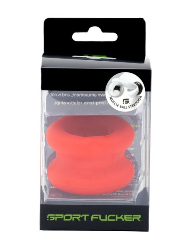 Sport Fucker Muscle Ball Stretcher Red - Passionzone Adult Store