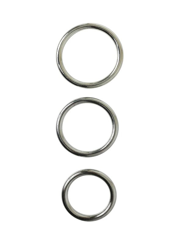 Sportsheets Seamless Metal O-Ring 3 Pack - Passionzone Adult Store