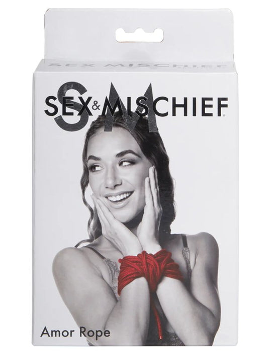 Sportsheets Sex & Mischief Amor Rope Red - Passionzone Adult Store