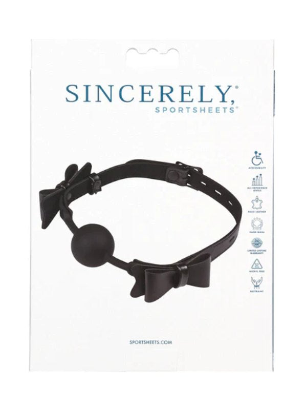 Sportsheets Sincerely Bow Tie Ball Gag - Passionzone Adult Store