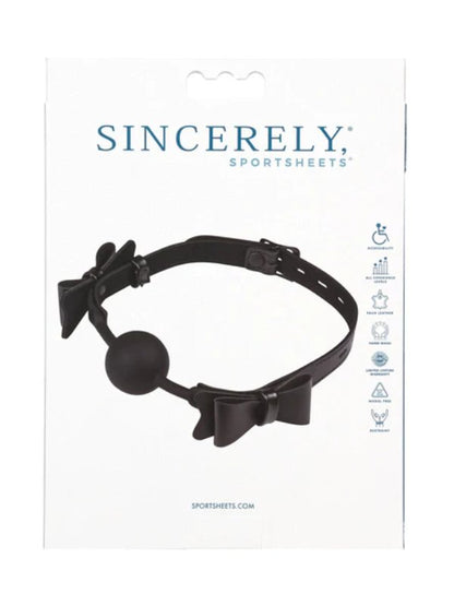 Sportsheets Sincerely Bow Tie Ball Gag - Passionzone Adult Store