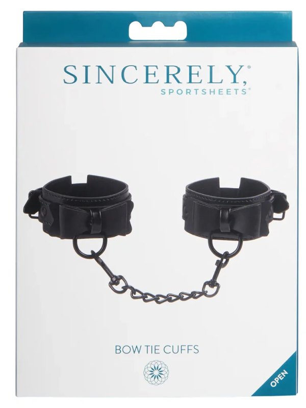 Sportsheets Sincerely Bow Tie Hand Cuffs - Passionzone Adult Store