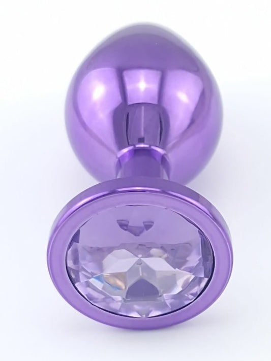 Steel Anal Plug Purple Medium - Passionzone Adult Store