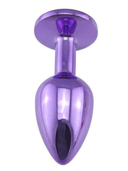 Steel Anal Plug Purple Small - Passionzone Adult Store