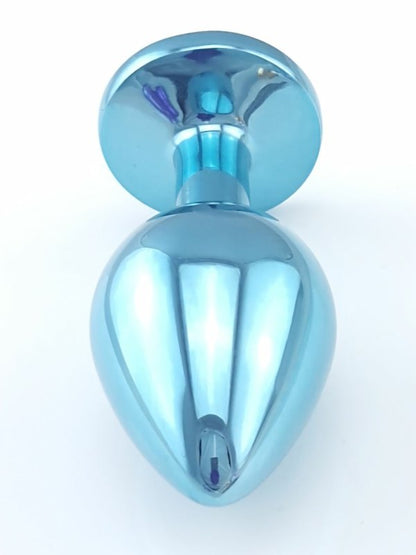 Steel Anal Plug Teal Medium - Passionzone Adult Store