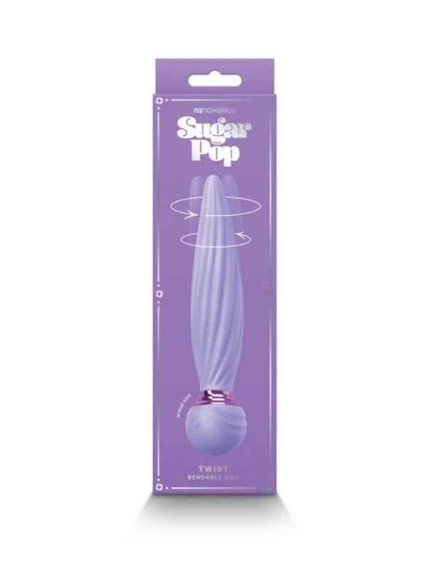 Sugar Pop Twist Bendable Vibrator Purple - Passionzone Adult Store