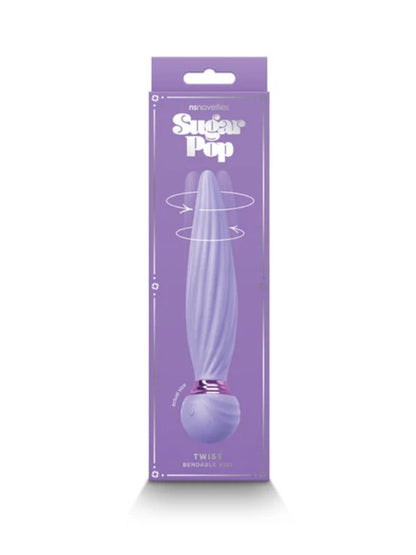 Sugar Pop Twist Bendable Vibrator Purple - Passionzone Adult Store