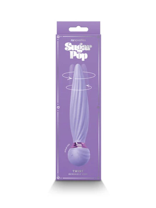 Sugar Pop Twist Bendable Vibrator Purple - Passionzone Adult Store