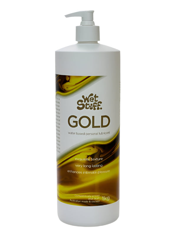 Wet Stuff Gold Water Based Lubricant 1kg - Passionzone Adult Store